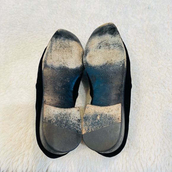 Yves Saint Laurent YSL Black Velvet Loafers size EU 40 US 7.5 main image 5